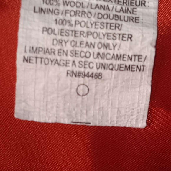 CHARLES KLEIN Orange Long Coat Size 6 - Picture 6 of 14